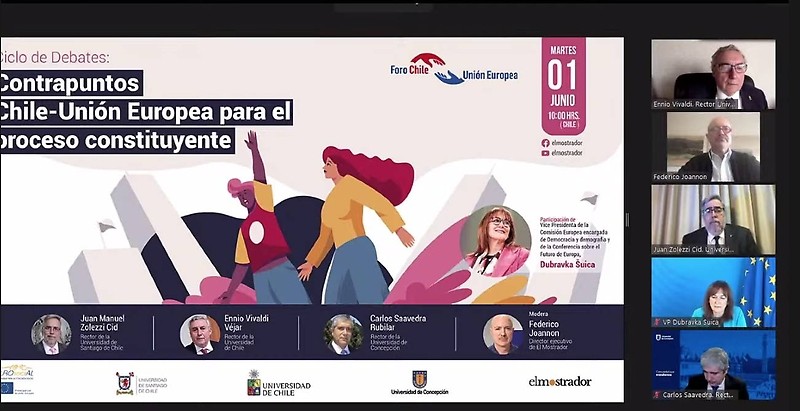 Ciclo de debates abordará la experiencia de la Unión Europea y sus aportes para el proceso constituyente chileno